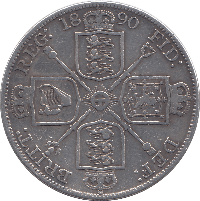 1890 DOUBLE FLORIN ( VF ) - DOUBLE FLORIN - Cambridgeshire Coins