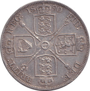 1890 DOUBLE FLORIN VICTORIA ( GVF ) - DOUBLE FLORIN - Cambridgeshire Coins