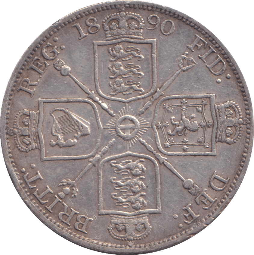 1890 DOUBLE FLORIN VICTORIA ( GVF ) - DOUBLE FLORIN - Cambridgeshire Coins