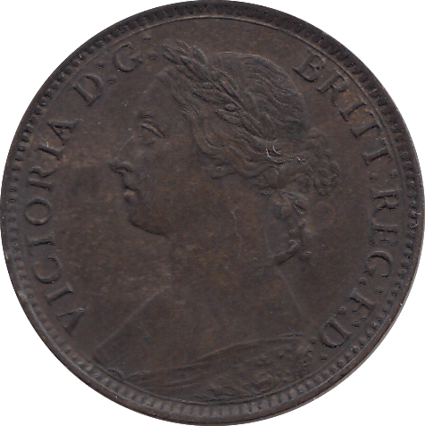 1890 FARTHING ( AUNC ) - FARTHING - Cambridgeshire Coins