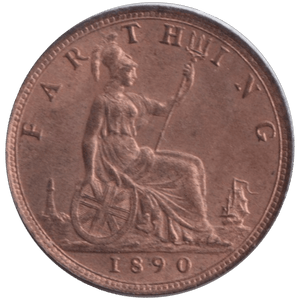 1890 FARTHING ( EF ) - FARTHING - Cambridgeshire Coins
