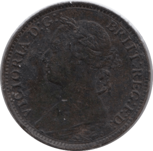1890 FARTHING ( FINE ) - Farthing - Cambridgeshire Coins