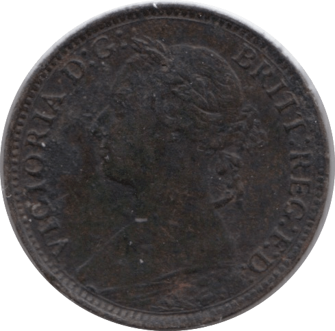 1890 FARTHING ( FINE ) - Farthing - Cambridgeshire Coins
