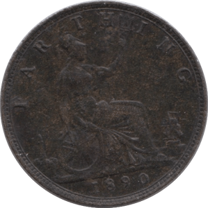 1890 FARTHING ( FINE ) - Farthing - Cambridgeshire Coins