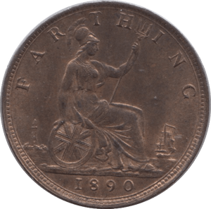 1890 FARTHING ( UNC ) - Farthing - Cambridgeshire Coins