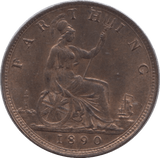 1890 FARTHING ( UNC ) - Farthing - Cambridgeshire Coins