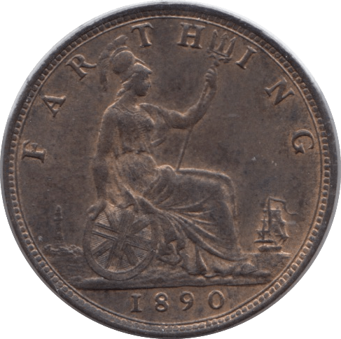 1890 FARTHING ( UNC ) - Farthing - Cambridgeshire Coins