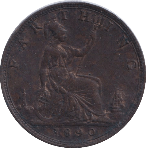 1890 FARTHING ( VF ) - Farthing - Cambridgeshire Coins