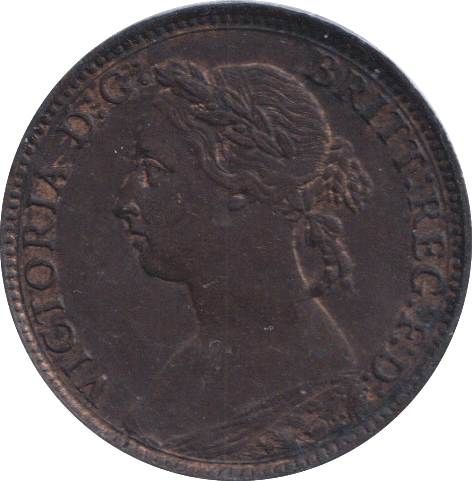 1890 FARTHING ( VF ) - Farthing - Cambridgeshire Coins
