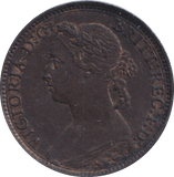 1890 FARTHING ( VF ) - Farthing - Cambridgeshire Coins