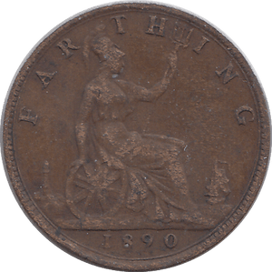 1890 FARTHING ( VF ) - HALFPENNY - Cambridgeshire Coins