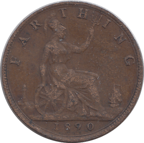 1890 FARTHING ( VF ) - HALFPENNY - Cambridgeshire Coins