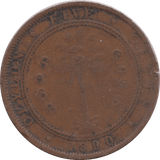 1890 FIVE CENTS CEYLON - WORLD COINS - Cambridgeshire Coins