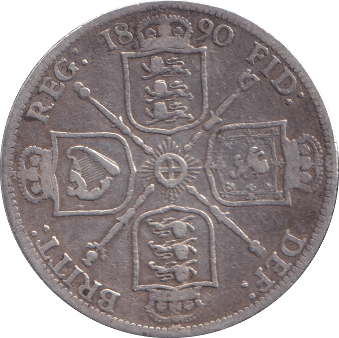 1890 FLORIN ( FINE ) - FLORIN - Cambridgeshire Coins