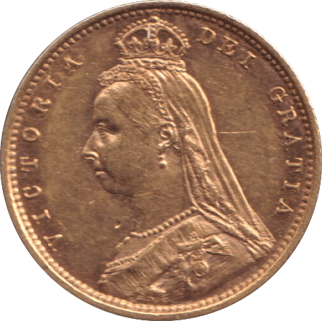 1890 GOLD HALF SOVEREIGN ( AUNC ) - HALF SOVEREIGN - Cambridgeshire Coins