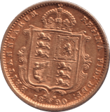 1890 GOLD HALF SOVEREIGN ( GVF ) - HALF SOVEREIGN - Cambridgeshire Coins