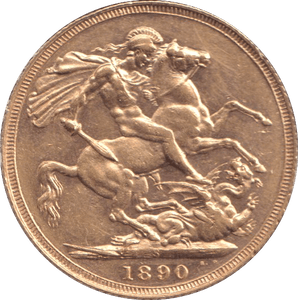 1890 GOLD SOVEREIGN ( AUNC ) SYDNEY MINT - SOVEREIGN - Cambridgeshire Coins