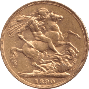 1890 GOLD SOVEREIGN ( EF ) - SOVEREIGN - Cambridgeshire Coins