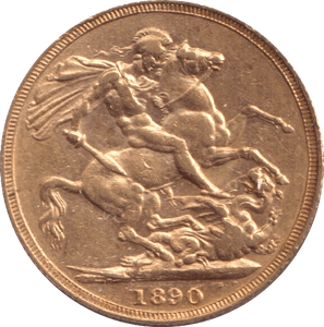 1890 GOLD SOVEREIGN ( EF ) - Sovereign - Cambridgeshire Coins