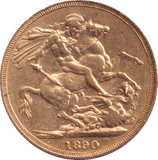 1890 GOLD SOVEREIGN ( EF ) - Sovereign - Cambridgeshire Coins