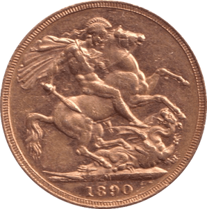 1890 GOLD SOVEREIGN ( EF ) - Sovereign - Cambridgeshire Coins
