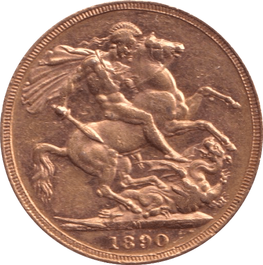1890 GOLD SOVEREIGN ( EF ) - Sovereign - Cambridgeshire Coins
