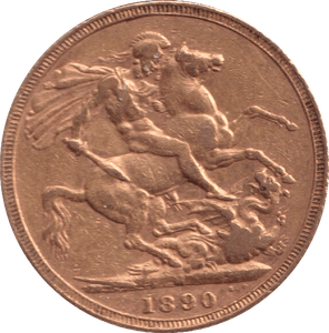 1890 GOLD SOVEREIGN ( GVF ) MELBOURNE MINT 1 - Sovereign - Cambridgeshire Coins