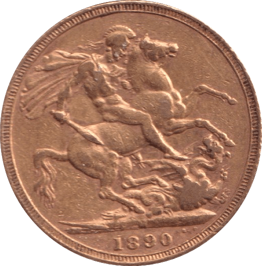 1890 GOLD SOVEREIGN ( GVF ) MELBOURNE MINT 1 - Sovereign - Cambridgeshire Coins