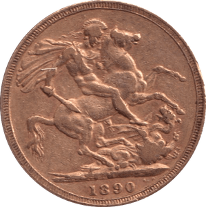1890 GOLD SOVEREIGN ( GVF ) MELBOURNE MINT - Sovereign - Cambridgeshire Coins