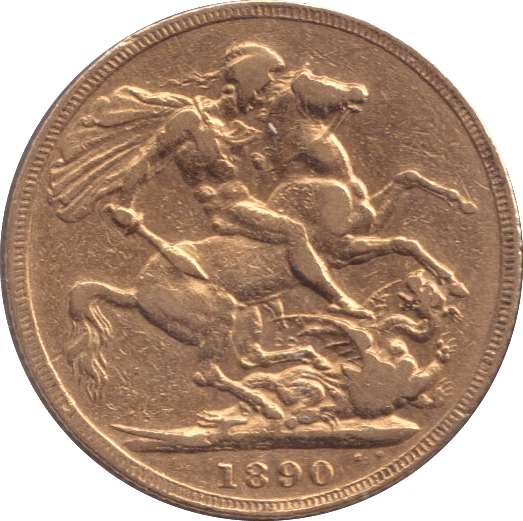 1890 GOLD SOVEREIGN ( GVF ) - SOVEREIGN - Cambridgeshire Coins