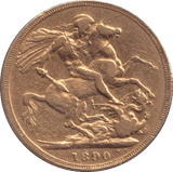 1890 GOLD SOVEREIGN ( GVF ) - SOVEREIGN - Cambridgeshire Coins