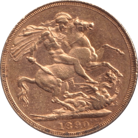 1890 GOLD SOVEREIGN ( GVF ) - SOVEREIGN - Cambridgeshire Coins