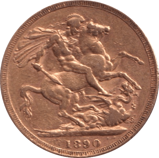 1890 GOLD SOVEREIGN ( GVF ) - Sovereign - Cambridgeshire Coins