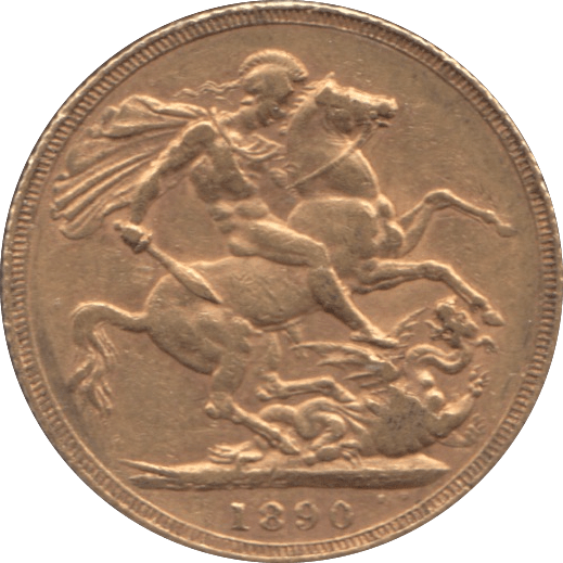 1890 GOLD SOVEREIGN ( VF ) - SOVEREIGN - Cambridgeshire Coins