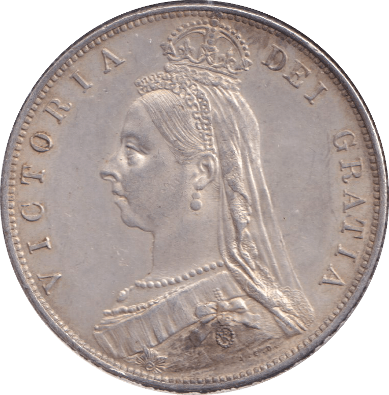 1890 HALFCROWN ( AUNC ) - HALFCROWN - Cambridgeshire Coins