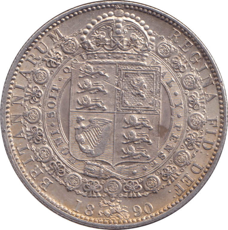 1890 HALFCROWN ( EF ) - HALFCROWN - Cambridgeshire Coins