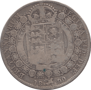 1890 HALFCROWN ( FINE ) - HALFCROWN - Cambridgeshire Coins
