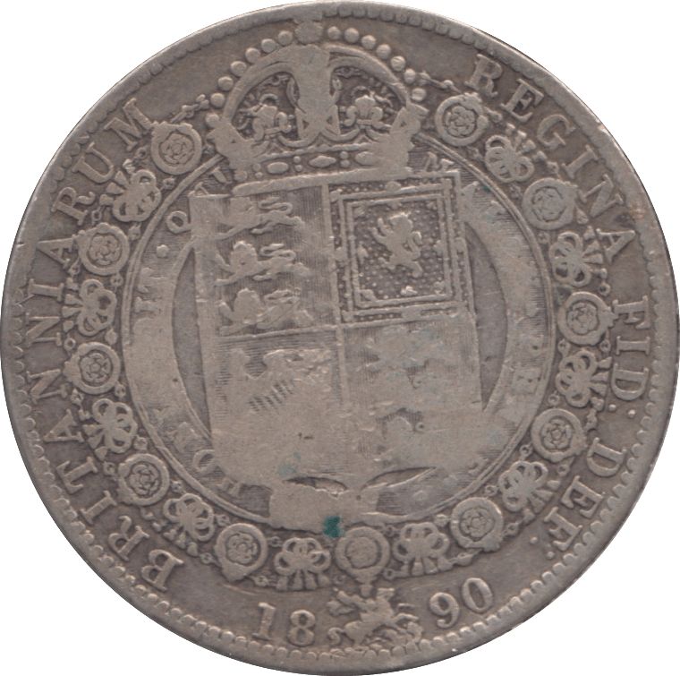 1890 HALFCROWN ( FINE ) - HALFCROWN - Cambridgeshire Coins