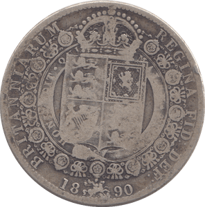 1890 HALFCROWN ( FINE ) - HALFCROWN - Cambridgeshire Coins