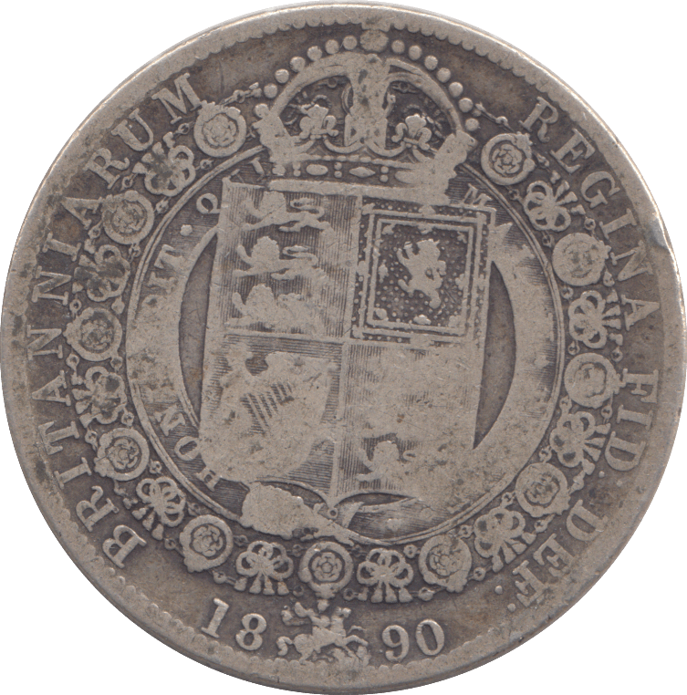 1890 HALFCROWN ( FINE ) - HALFCROWN - Cambridgeshire Coins