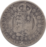 1890 HALFCROWN ( FINE ) - HALFCROWN - Cambridgeshire Coins