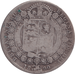 1890 HALFCROWN ( FINE ) - HALFCROWN - Cambridgeshire Coins