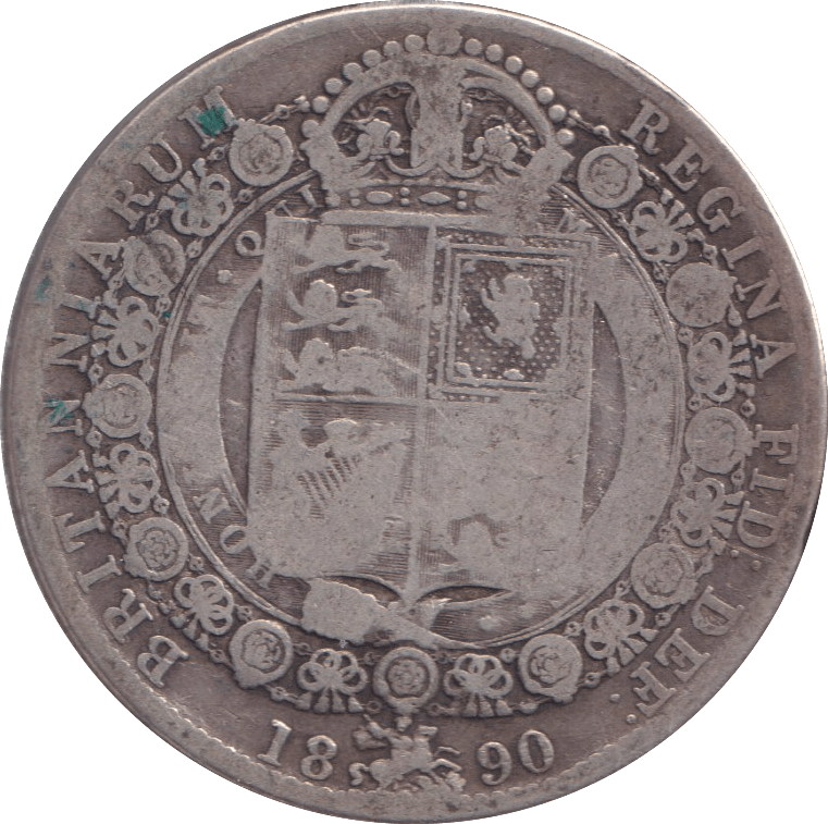 1890 HALFCROWN ( FINE ) - HALFCROWN - Cambridgeshire Coins