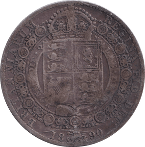 1890 HALFCROWN ( FINE ) - HALFCROWN - Cambridgeshire Coins