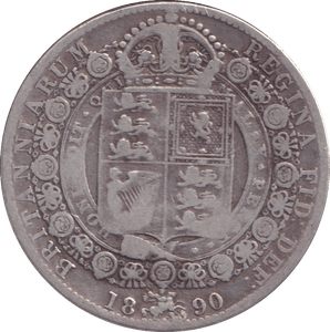 1890 HALFCROWN ( GF ) - HALFCROWN - Cambridgeshire Coins