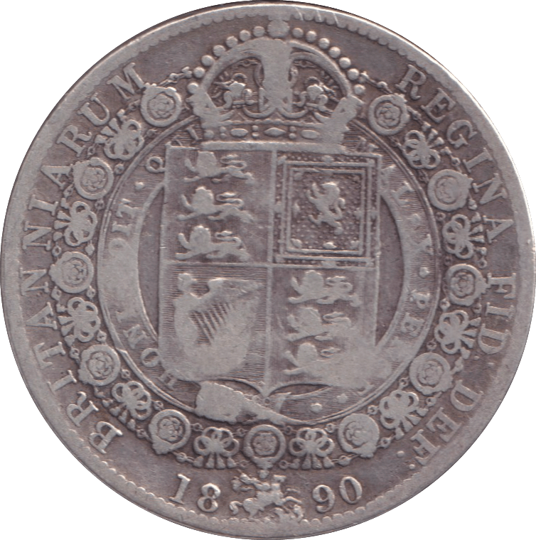 1890 HALFCROWN ( GF ) - HALFCROWN - Cambridgeshire Coins