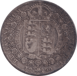 1890 HALFCROWN ( GF ) - Halfcrown - Cambridgeshire Coins