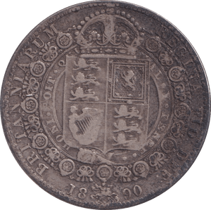 1890 HALFCROWN ( GF ) - Halfcrown - Cambridgeshire Coins