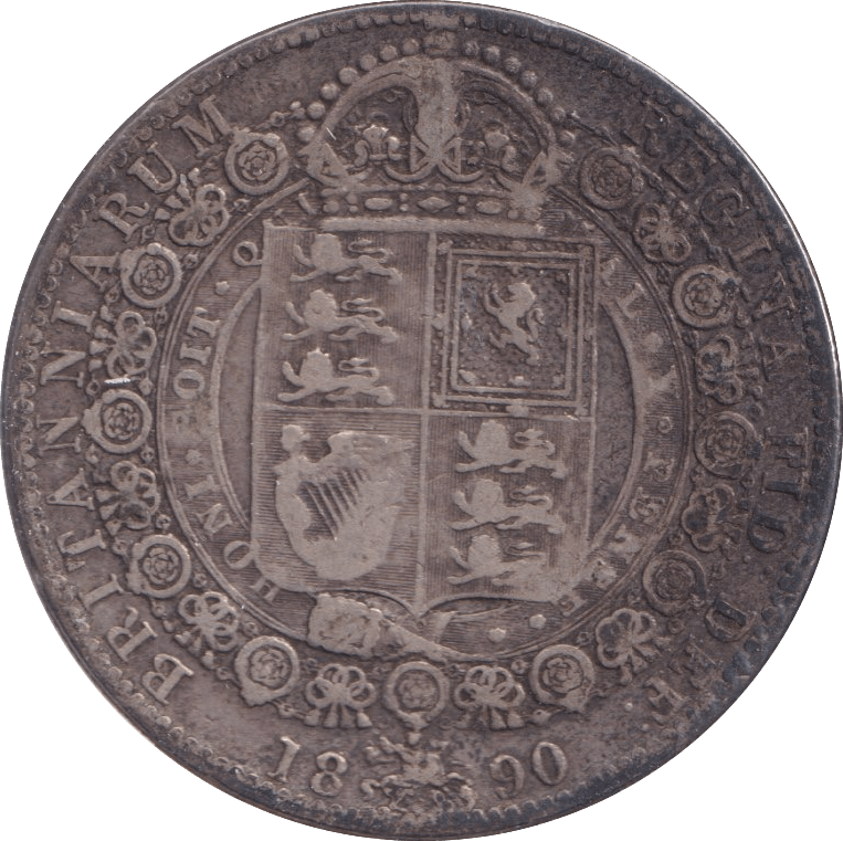 1890 HALFCROWN ( GF ) - Halfcrown - Cambridgeshire Coins