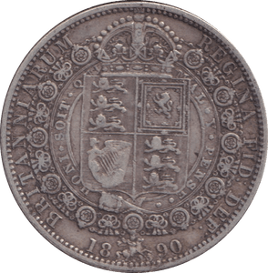 1890 HALFCROWN ( GF ) - HALFCROWN - Cambridgeshire Coins